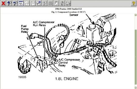 1984 Pontiac Sunbird Fuel Pump Relay Electrical Problem