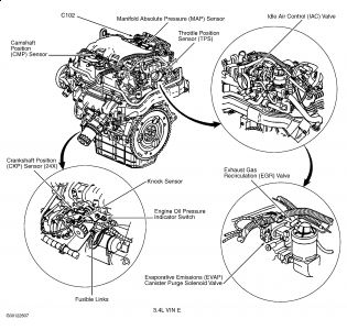 2001 Chevy Monte Carlo Code P0341: Where Is Cam Shaft Position