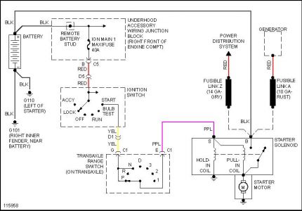 1999 Chevy Venture Grounding Starter: Electrical Problem 1999