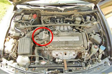 1997 Acura Integra DISTRIBUTOR REPLACEMENT: Engine Mechanical