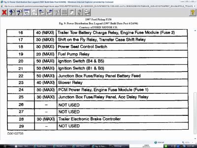 1997 Ford F150 FUEL RELAY DIAGRAM: HI I WAS DRIVING MY TRUCK AND