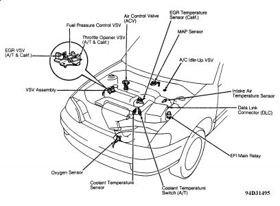 1990 Toyota tercel engine diagram