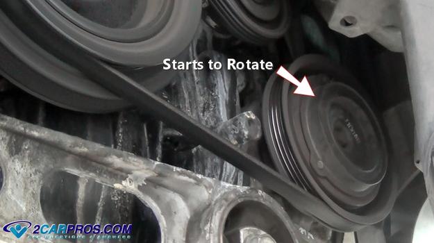 air conditioner clutch rotation