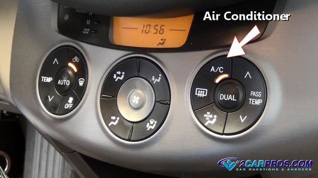 air conditioner control panel