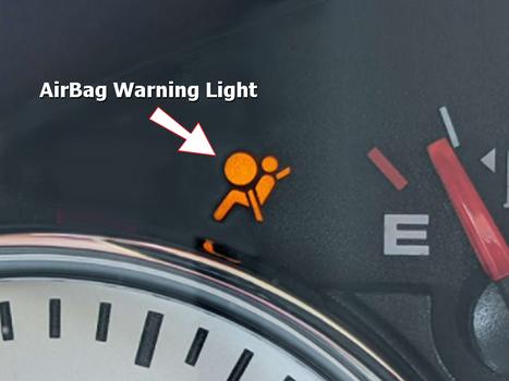 airbag warning light on