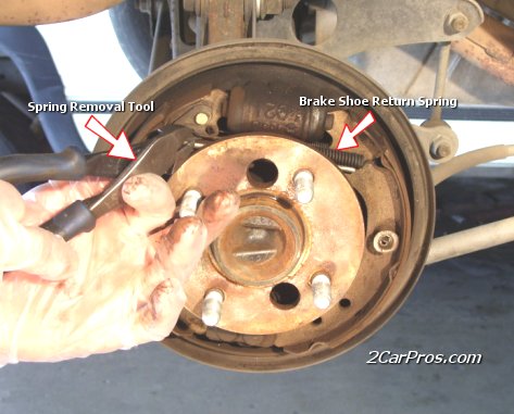 How to Replace Car Brake System Rear Shoes Drums and Adjust - 2CarPros