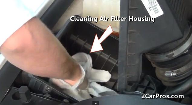clean air filter housing