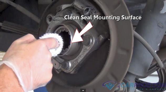 clean seal mounting surface