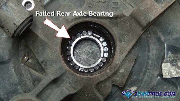 failed rear axle bearing