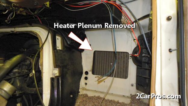 heater plenum removed
