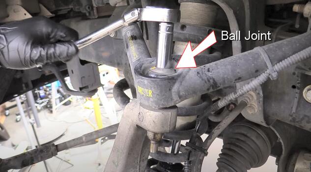 how an automotive ball joint works