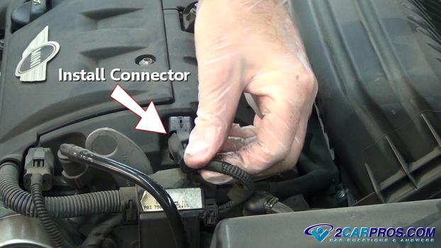 install camshaft electrical connector