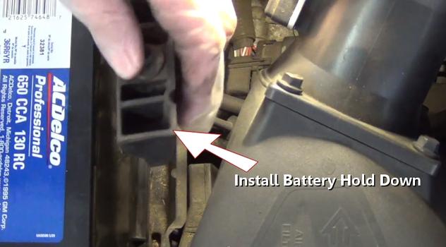 install battery hold down