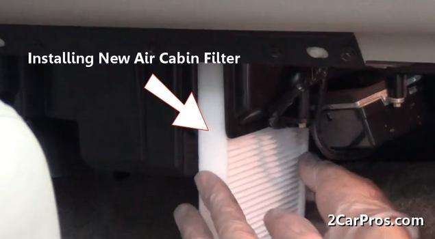installing new air cabin filter
