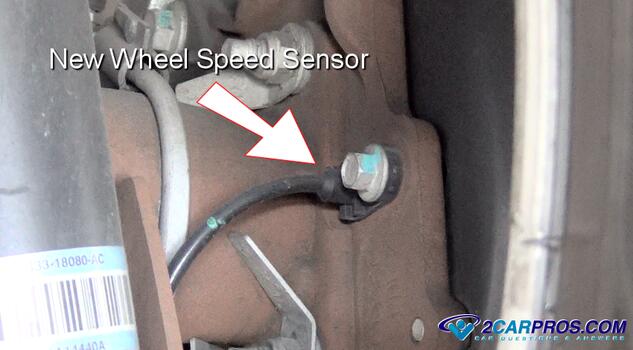 new abs traction control wheel speed sensor installed