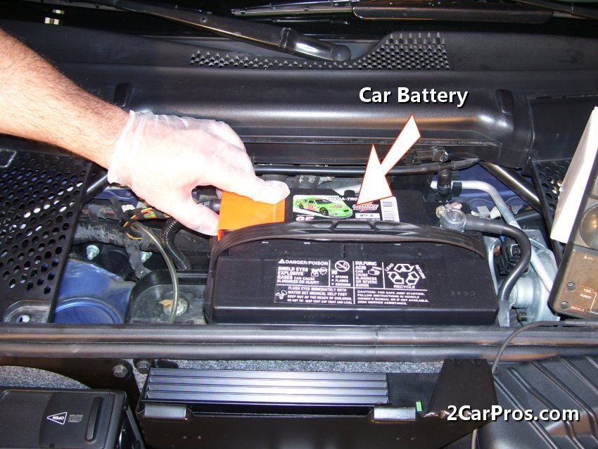 Car Battery Step 1 - If the alternator has failed it will allow the 