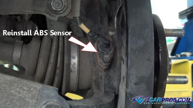 reinstall abs wheel sensor