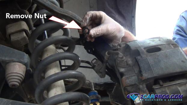 remove ball joint nut