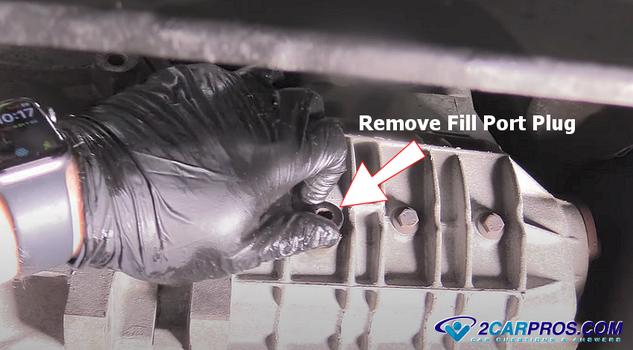 remove fill port plug