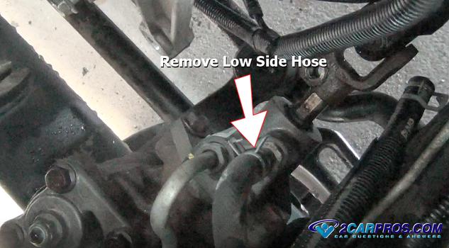 remove low side hose