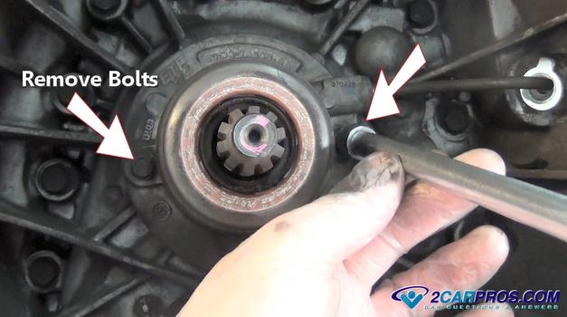 remove throw out mounting bolts