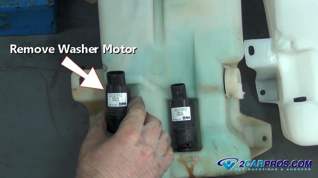 remove washer fluid motor