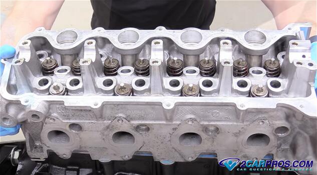 removing engine cylinder head to replace a blown head gasket