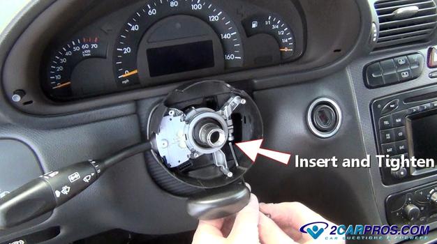 tighten turn signal switch mounting bolt