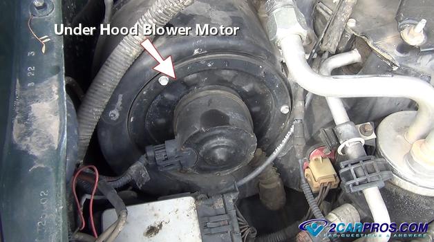 under hood blower motor