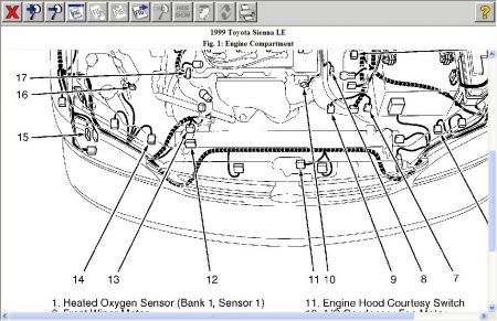 toyota sienna bank 1 sensor 1 location #5 toyota sienna bank 1 sensor 1 location #5