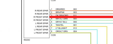 1997 Ford explorer radio wiring colors #6