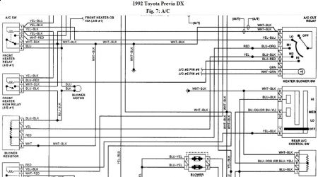 1992 Toyota Previa AC Switch Problem?: Hi My Blower Motor ... toyota estima wiring diagram download 