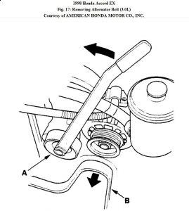 1998 Honda accord tensioner pulley