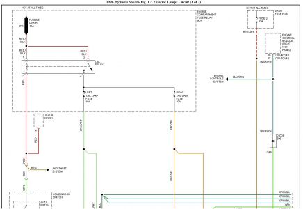 1996 Hyundai Sonata: the Side Lights Stay on When the Car Is
