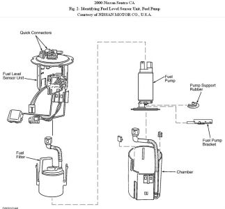 2000 Nissan sentra gxe fuel pump #4