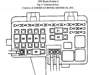 1995 Honda prelude fuse diagram