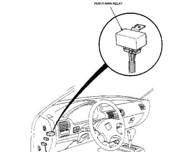 1991 honda accord fuel pump relay