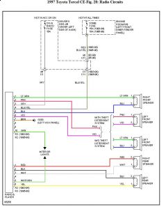 Toyota tercel radio wiring