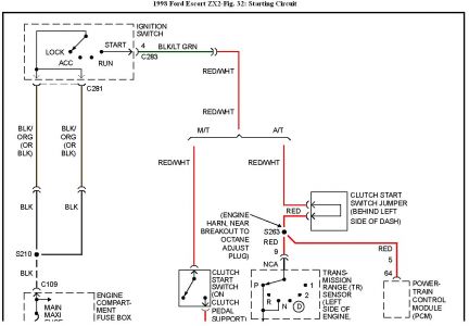 1998 Ford escort battery light on