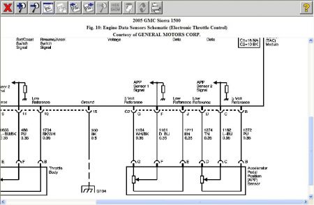 2005 GMC Sierra Throttle by Wire Diagram: Electrical Problem 2005