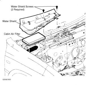 2008 Ford f350 cabin air filter location #3