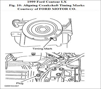 1999 Ford contour 2.0 timing marks #7