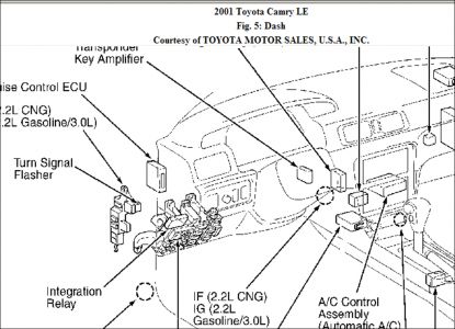 rear light failure warning light toyota camry #3