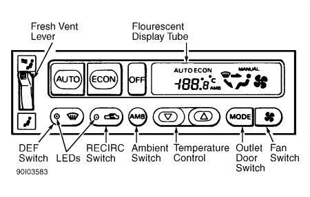 2000 Nissan maxima heater control problems #5