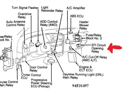 1996 toyota corrola fuel filter location #6