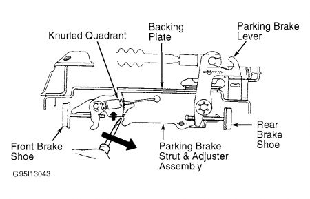 Ford contour rear brake diagram #1