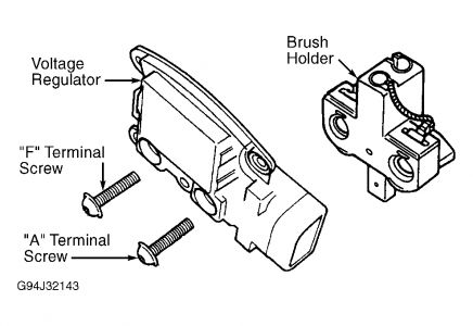 2000 Ford windstar voltage regulator #10