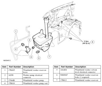 2004 Ford escape rear window washer problem #3