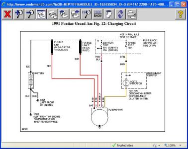 1991 Pontiac Grand Am Battery Wont Charge: I Have a New Batt and ... Pontiac Firebird Wiring Diagrams 2CarPros