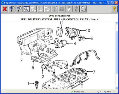 2001-2011 Ford Ranger FINDAUTO 4J1065 Idle Air Control Valve idle speed control valve fit for 2001-2003 Ford Explorer 2001-2005 Ford Explorer Sport Trac 2001-2010 Mazda B4000 
